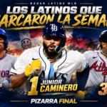 Junior Caminero, Francisco Lindor y Ronald Acuña Jr. en el ranking semanal de Radar Latino MLB.