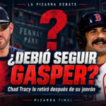 Chad Tracy y Mickey Gasper en una imagen de La Pizarra Debate sobre la decisión del mánager de Boston.