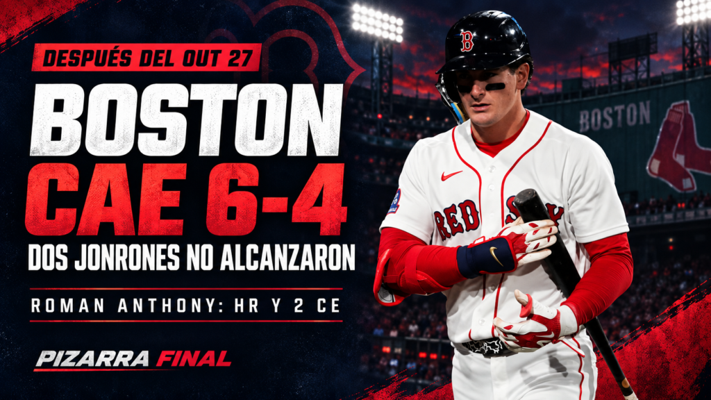 Gráfico de Pizarra Final sobre la derrota 6-4 de Boston ante los Angels